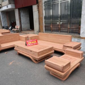 Sofa bộ góc chân thuyền hương đá (hàng đại)