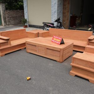 Sofa bộ góc chân pháo hương đá (hàng đại)